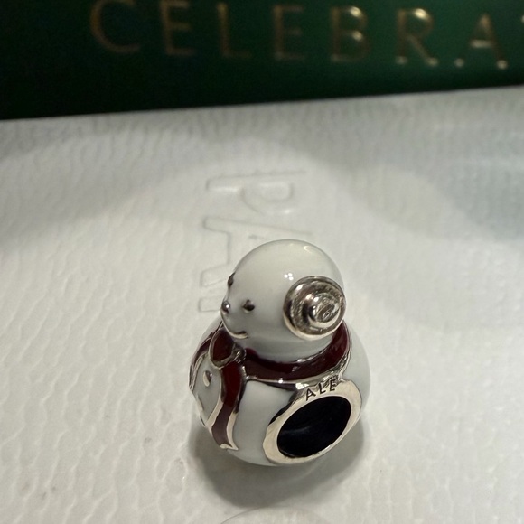 Pandora Enameled Snowman Charm - Picture 4 of 6